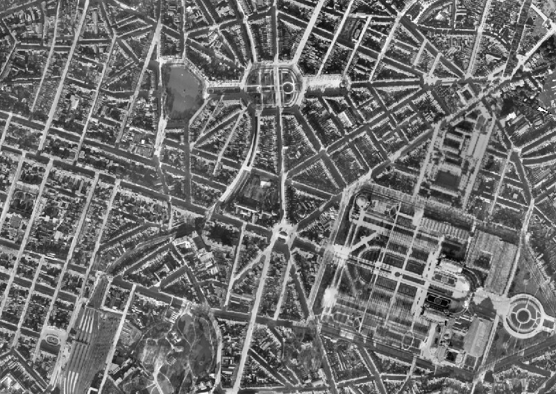 Vue aérienne de Bruxelles